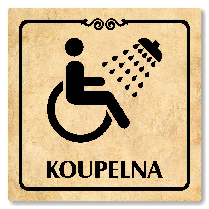 Koupelna, 100x100mm, pergamen, Texas